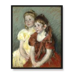 Mary Cassatt Młode dziewczyny 40×50