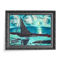 Max Beckmann Księżycowa naoc nad morzem 70x50 wydruk na płótnie CANVAS