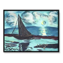 Max Beckmann Księżycowa noc nad morzem 40x30