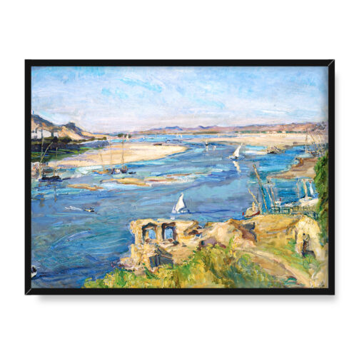 Max Slevogt Nil w pobliżu Asuanu 40x30 w RAMIE