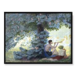 Maximilian Lenz Taniec w cieniu kwitnącego kasztanowca 40x30