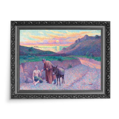 Maximilien Luce Dobry Samarytanin 70x50 wydruk na płótnie CANVAS