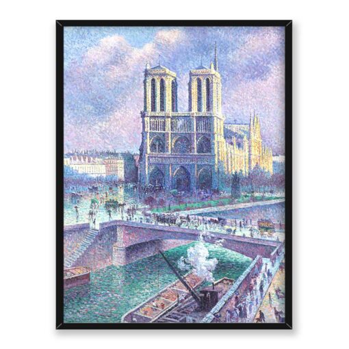 Maximilien Luce Katedra Notre-Dame Paryż 30x40