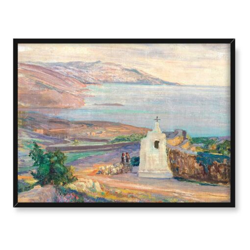 Menci Clement Crncić Wieczór na wybrzeżu Chorwacja 40x30