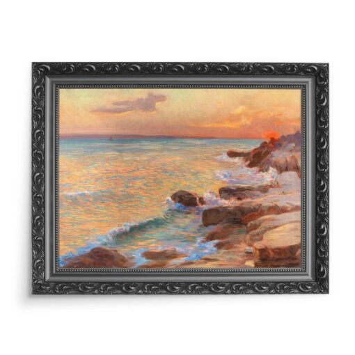 Menci Clement Crncić Zachód słońca Split Chorwacja 70x50 wydruk na płótnie CANVAS