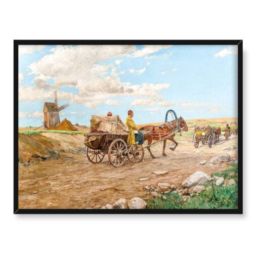 Michał Gorstkin Wywiórski Na drodze 40x30