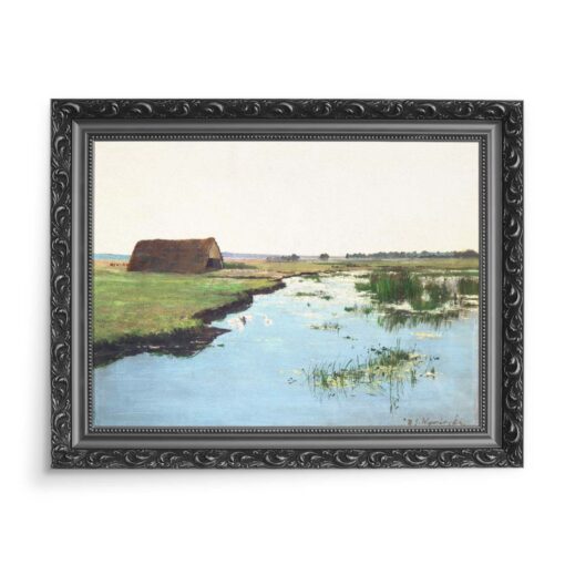 Michał Gorstkin Wywiórski Na podmokłej łące 70x50 wydruk na płótnie CANVAS