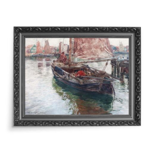 Michał Gorstkin Wywiórski Powrót rybaków 70x50 wydruk na płótnie CANVAS