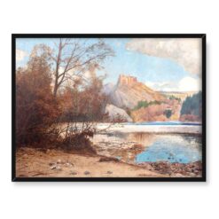 Michał Gorstkin Wywiórski Zamek w Czorsztynie 40x30 w RAMIE