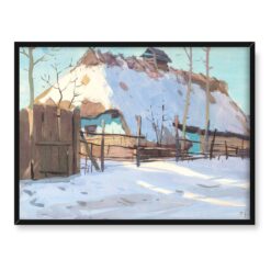 Michał Gorstkin Wywiórski Zima 40x30 w RAMIE