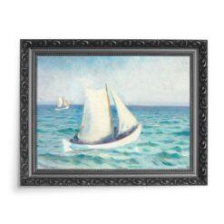 Michael Ancher Białe żaglówki Skagen 70×50 wydruk na płótnie CANVAS
