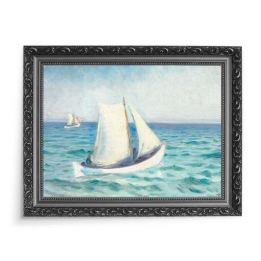 Michael Ancher Białe żaglówki Skagen 70x50 wydruk na płótnie CANVAS