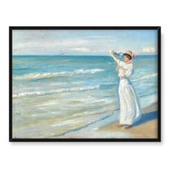 Michael Ancher Kobieta na plaży 40x30