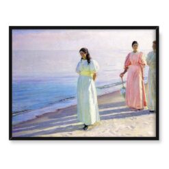 Michael Ancher Przechadzka po plaży 40x30 w RAMIE