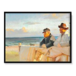 Michael Ancher Trzej rybacy na plaży w Skagen 40x30