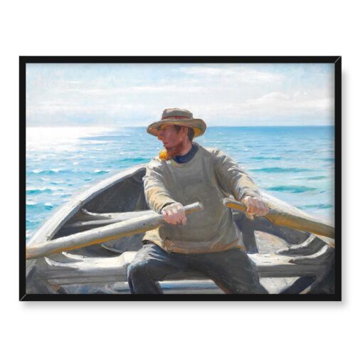 Michael Ancher Wiosłujący rybak 40x30