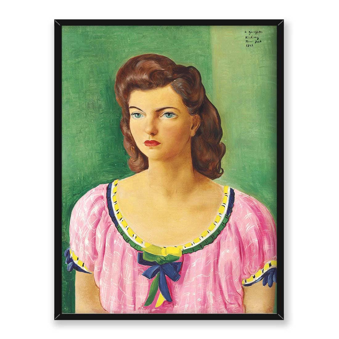 Moise Kisling Portret Georgette 30x40