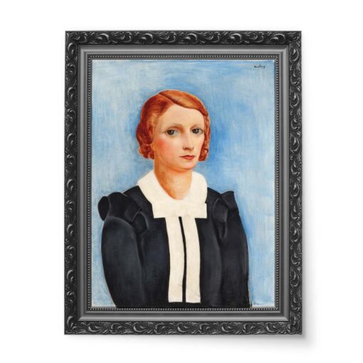 Moise Kisling Portret Kobiety z białym kołnierzykiem 2 50x70 wydruk na płótnie CANVAS