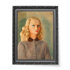 Moise Kisling Portret Madame Julien Duvivier 50×70 wydruk na płótnie CANVAS