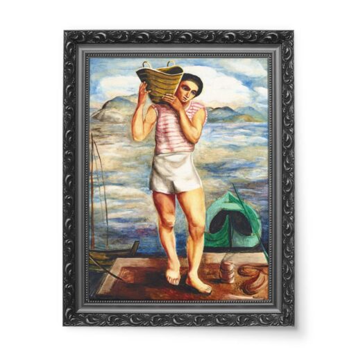 Moise Kisling Portret Mężczyzny z koszem 50x70 wydruk na płótnie CANVAS
