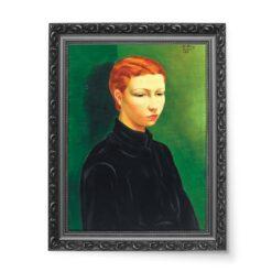 Moise Kisling Portret rudowłosej kobiety 50×70 wydruk na płótnie CANVAS