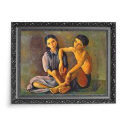 Mojżesz Kisling Brat i siostra 70×50 wydruk na płótnie CANVAS
