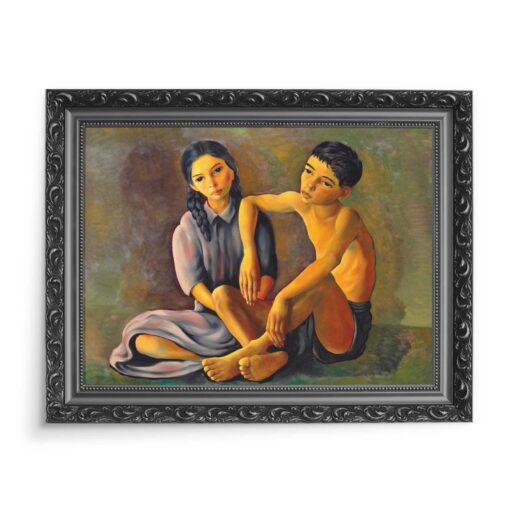Mojżesz Kisling Brat i siostra 70x50 wydruk na płótnie CANVAS