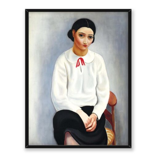 Mojżesz Kisling Kobieta w białej koszuli 30x40