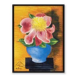 Mojżesz Kisling Kwiaty w niebieskim wazonie 30×40