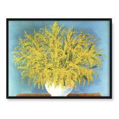 Mojżesz Kisling Mimozy w białym wazonie 40×30