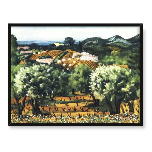 Mojżesz Kisling Pejzaż z Prowansji 40x30