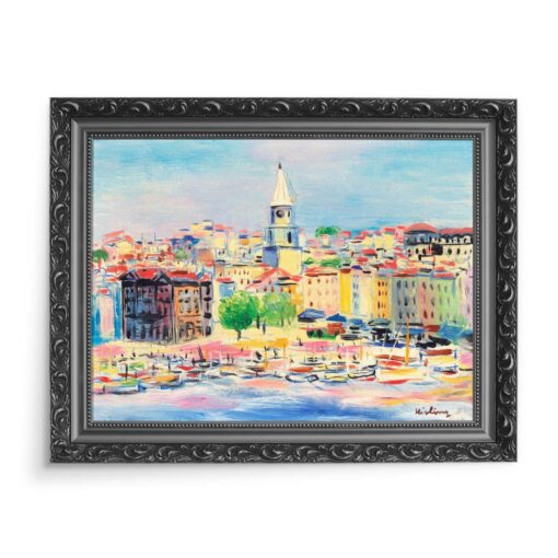 Mojżesz Kisling Port w Marsylii 70x50 wydruk na płótnie CANVAS