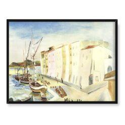 Mojżesz Kisling Port w Saint Tropez 40×30