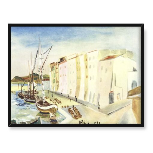 Mojżesz Kisling Port w Saint Tropez 40x30