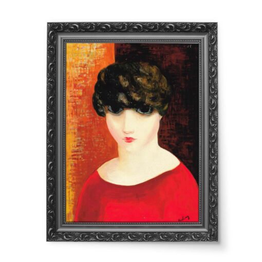 Mojżesz Kisling Portret kobiety 2 50x70 wydruk na płótnie CANVAS