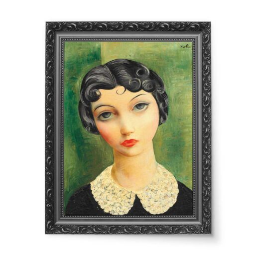 Mojżesz Kisling Portret z kołnierzykiem 2 50x70 wydruk na płótnie CANVAS