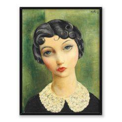 Mojżesz Kisling Portret z kołnierzykiem 30×40