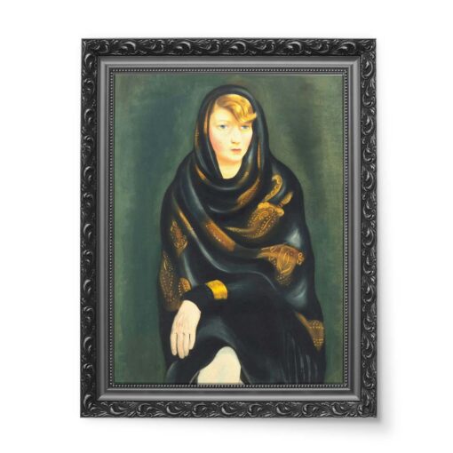 Mojżesz Kisling Portret z kołnierzykiem 50x70 wydruk na płótnie CANVAS