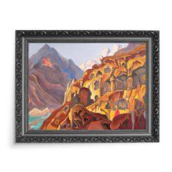 Nicholas Roerich Moc jaskiń 70×50 wydruk na płótnie CANVAS