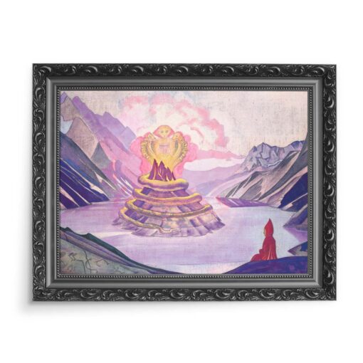 Nicholas Roerich Nagarjuna pogromca węża 70x50 wydruk na płótnie CANVAS