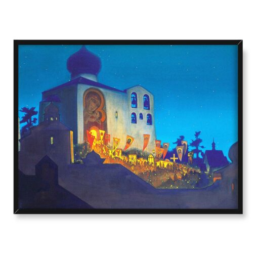 Nicholas Roerich Niebiańska moc 40x30