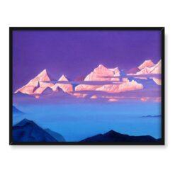 Nicholas Roerich Różowe góry Himalaje 40×30