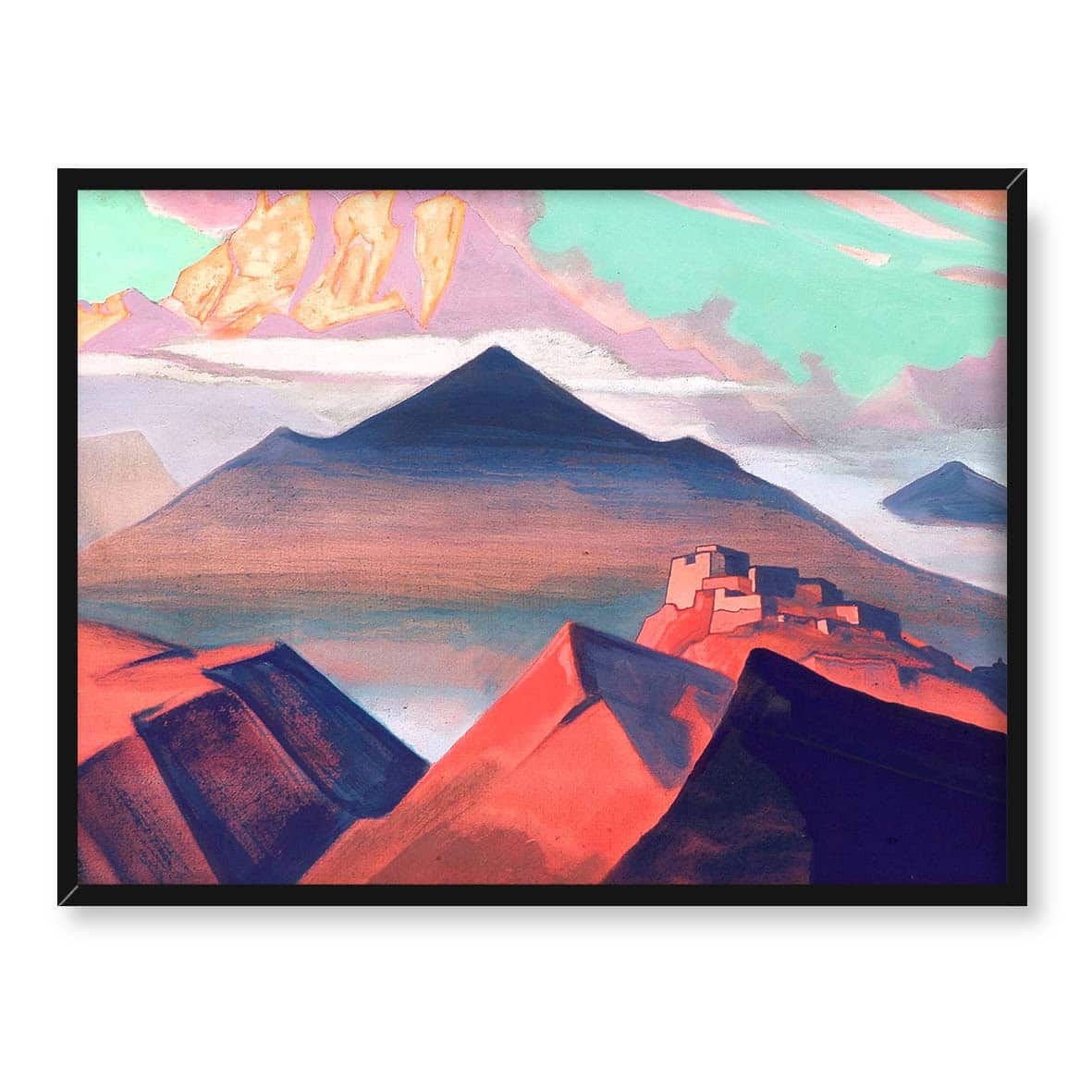 Nicholas Roerich Święta góra 40x30 w RAMIE