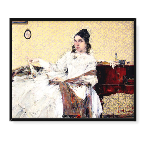 Nicolai Fechin Portret Nadieżdy Michajłowny Sapożnikowej 50x40 w RAMIE