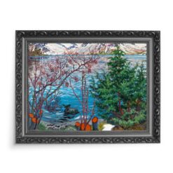 Nikolai Astrup Ptak na kamieniu 70x50 wydruk na płótnie CANVAS