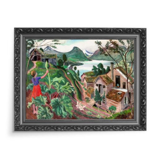 Nikolai Astrup Rabarbar i młoda dziewczyna 70x50 wydruk na płótnie CANVAS