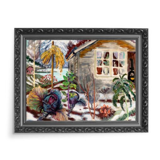 Nikolai Astrup Wczesny śnieg 70x50 wydruk na płótnie CANVAS