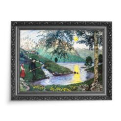 Nikolai Astrup Wędkowanie w świetle księżyca 70x50 wydruk na płótnie CANVAS