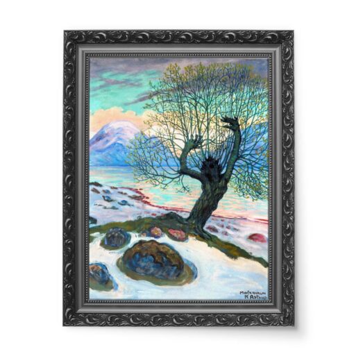 Nikolai Astrup Wiosenna noc Wierzbowy goblin 50x70 wydruk na płótnie CANVAS