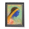 Odilon Redon Błękitny profil 50×70 wydruk na płótnie CANVAS